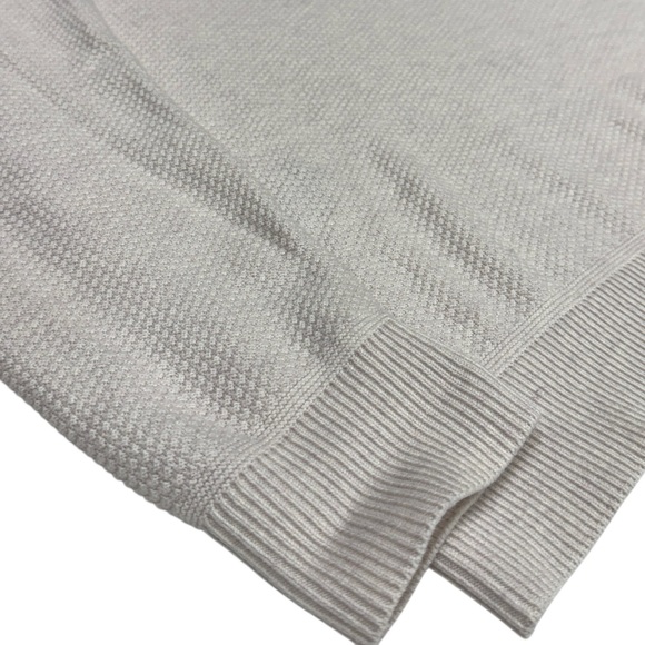 Lululemon Sweater Mens Large Ivory Textured Knit Crewneck Fisherman Wool Thermal - Picture 6 of 12
